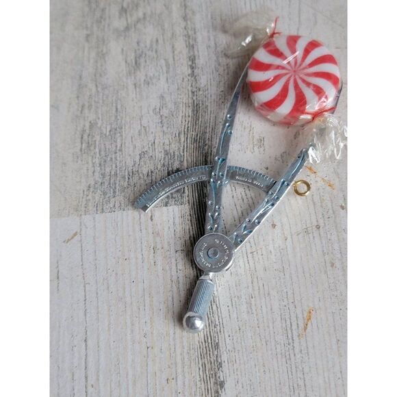 Enesco Merry millimeters AS IS peppermint sweet Christmas wishes ornament Xmas - Picture 5 of 6